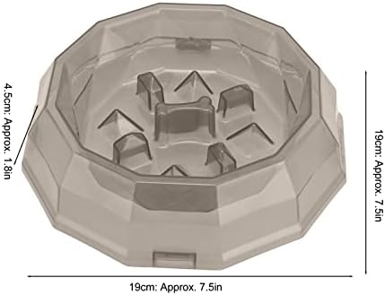 Qinlorgo animal de estimação pratos de alimentação de alimentos, tigela de alimentação lenta de estimação fácil, fácil de absorver alimentos,