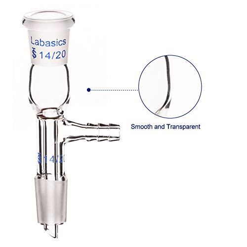 ADAPTADOR DO ARAPADOR DO LABASICS VIDRO DE VIDRO, STENS, STEM STEM com 14/20 juntas