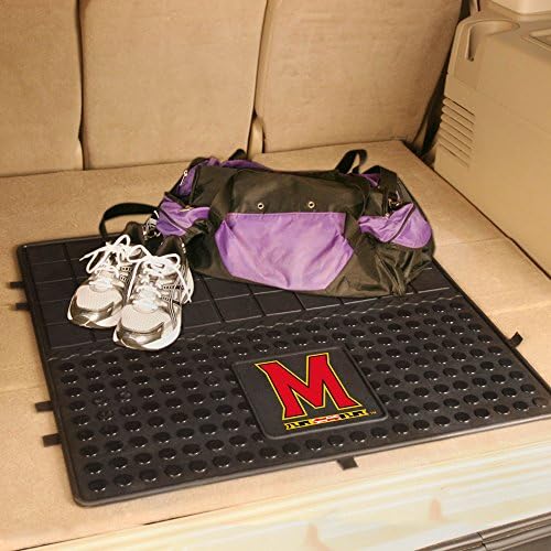 Fanmats 10853 Maryland Terrapins Heavy Duty Vinyl Cargo Mat 31 x31, tapete de tronco de todo o tempo, proteção do tronco