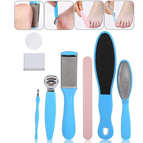 10 em 1 Pedicure Tools Free File Free, kit de pedicure em aço inoxidável para cuidados com os pés, calos e removedor de