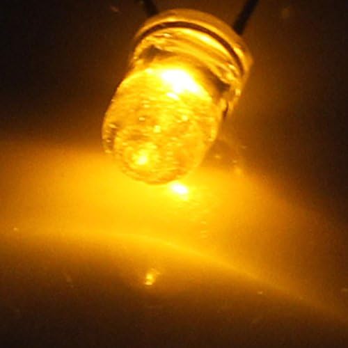 Diodos Aexit 10pcs 5mm Diodos LED Amarelo Luz de Diodo emissor de Diodo Schottky Diodes Bulds Componente