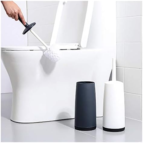 Brecha de vaso sanitário Bigwoman define a base de plástico de escova de vaso sanitário com tampa de limpeza de limpeza de banheiro