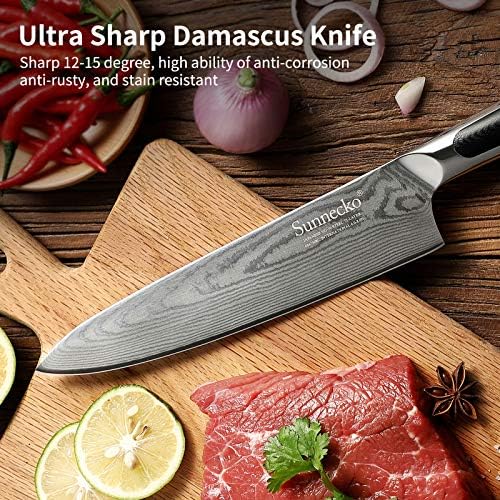 Faca de chef sunnecko e faca Nakiri