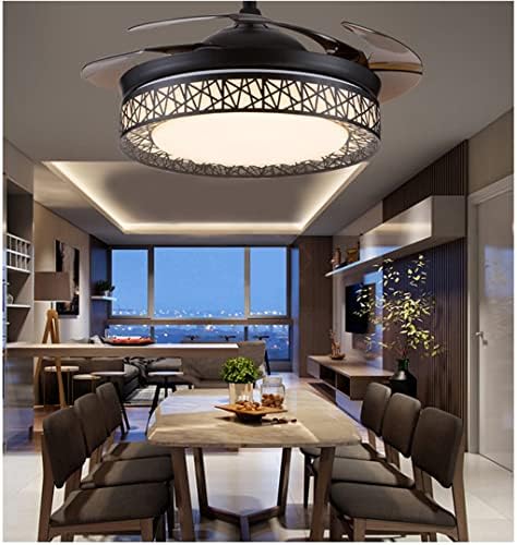 Luz de ventilador de teto retrô Renslat para quarto da sala de jantar Luzes de ventilador com moderno minimalista simples