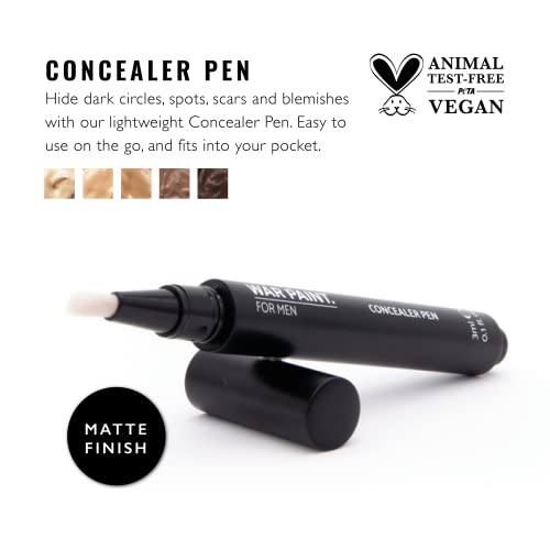 Pintura de guerra para homens corretivo líquido leve Pen - VEGAN FRIAMED & CRUELTIDA - IDEA DE PRESENTE DIA DO DIA