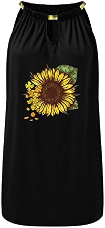 Vestidos de verão wpoumv para mulheres com estampa floral mangas vestidos de tripulação da moda Casual Casual Mini Sundress