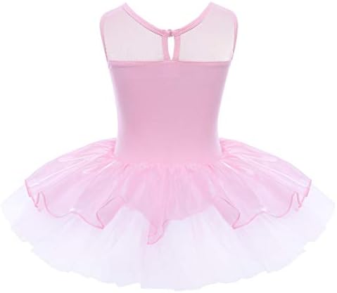 Alvivi Kids Girls Halter Halk-pescador lantejoulas Ballet Tutu Dan Wear Stage Performance Costumes Gymnastics collant