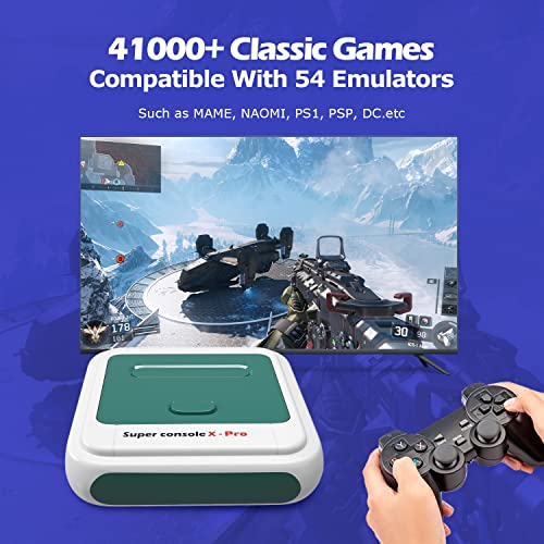 Consoles de videogames retrô do KINHANK, Super Console x Pro interno de 41.000 jogos, compatível com PS1/PSP/MAME ETC ETC, SISTEMA