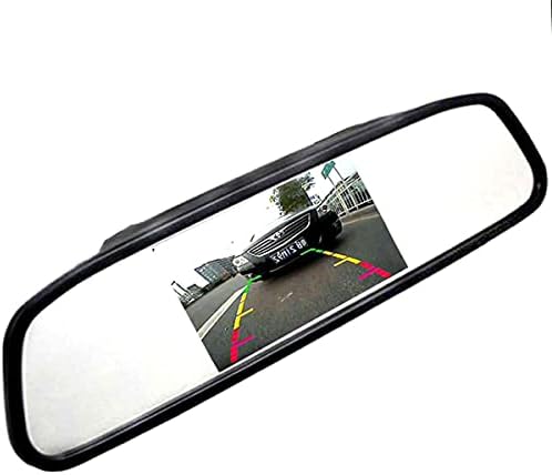 Monitor de espelho retrovisor do veículo de carro meimeier 5 polegadas LCD 16: 9 TFT Tela para câmera reversa DVDVCRCAR