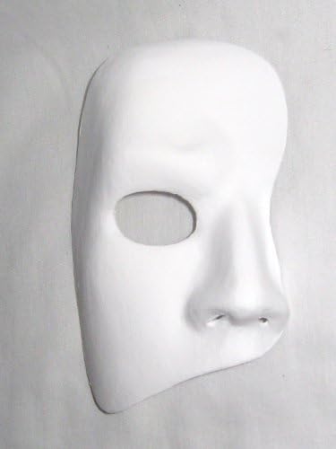Phantom branco em branco da máscara de máscaras venezianas da Opera