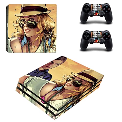 Para PS5 Disc - Game GTA Roubo e Auto PS4 ou PS5 Skin Skinper para PlayStation 4 ou 5 Console e Controladores Decalque Vinil DUC -5672