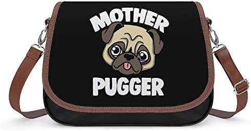 Pug Mom Mães Dia Mães Moda de ombro médio Moda Sacos Casual Casual com cinta