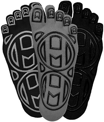 Mato & Hash 5-Toe Exercício Barefoot Feel Yoga Toe Meocks com Grip Full