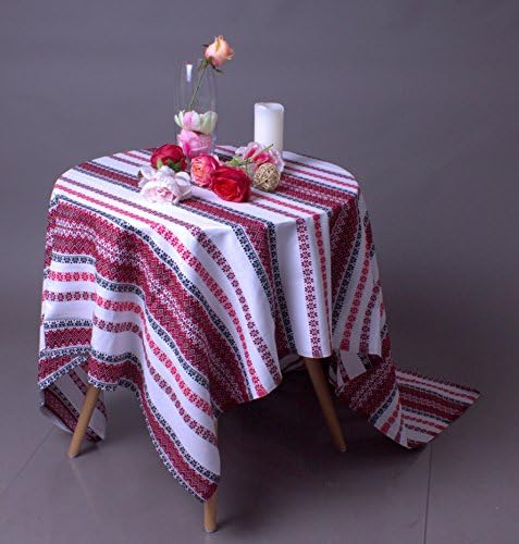 Toalhas de mesa para mesas de retângulo 60 x 120 Tocada de mesa decorativa com ornamento ucraniano Casamento Plahta