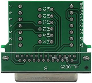 YIOVVOM DB25 ADAPTADOR DE ADAPTADOR DE SOLDOR FREE DE SOLDA Adaptador de 25 pinos do Adaptador de 25 pinos do Módulo de Sinal do