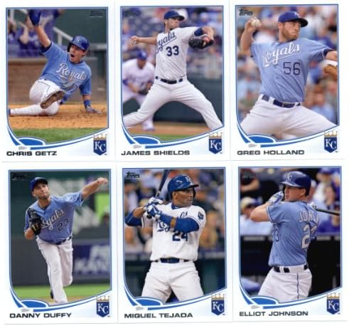 2013 Topps Baseball Cards Atualize Series- Kansas City Royals Team MLB Conjunto de negociação - 11 Cardes: US16