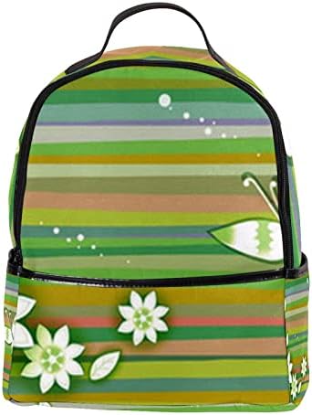 Mochila de viagem VBFOFBV, mochila de laptop para homens, mochila de moda, borboleta listrada verde -listrada borboleta