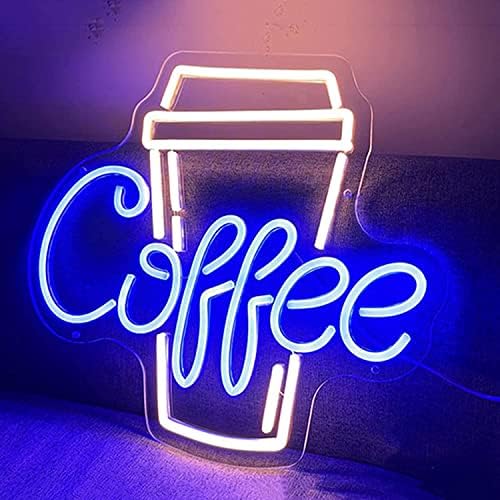 Dvtel Coffee Cup LED NEON SILH