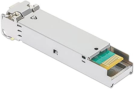 Intellinet 1000Base-BX-D SFP para LC Modo 1G Transceptor de fibra WDM RX1310/TX1550 BIDIRECTIAL-Plugue a quente, até 25 mi, MSA Comp,