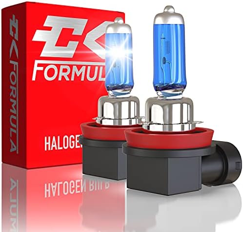 Fórmula CK H11 Bulbos de farol de halogênio - 5000K Super White, 12V 100W, Base PGJ19-2, xenônio, kit de lâmpada de substituição