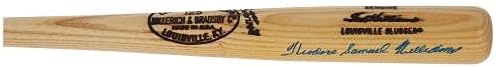 TED WILLIAMS BOSTON RED SOX BAT Autografado com inscrição completa - Bats MLB autografados