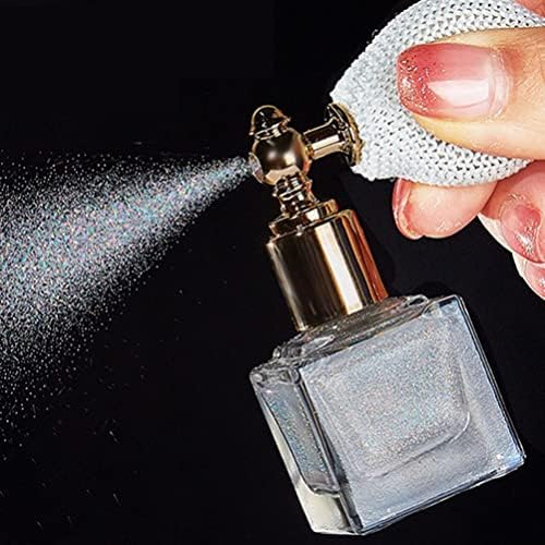 Mobestech Body Glitter Spray, Spray de glitter prateado para cabelos e corpo, brilho de maquiagem cosmética de spray glitter