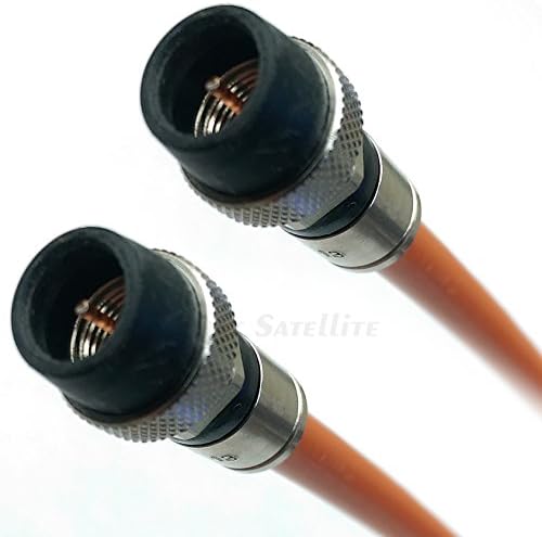 120 pés 3x escudos 14AWG 75 ohm Gel Braid Braid Enterro direto RG-11 Cabo coaxial subterrâneo Belden PPC Anti-corrosivo Conectores