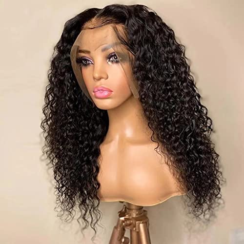 IMEYA Kinky Curly Lace Front peruca 13x6 180 Densidade HD transparente transparente Human Human Lace Front Wigs pré-cobertos 10A