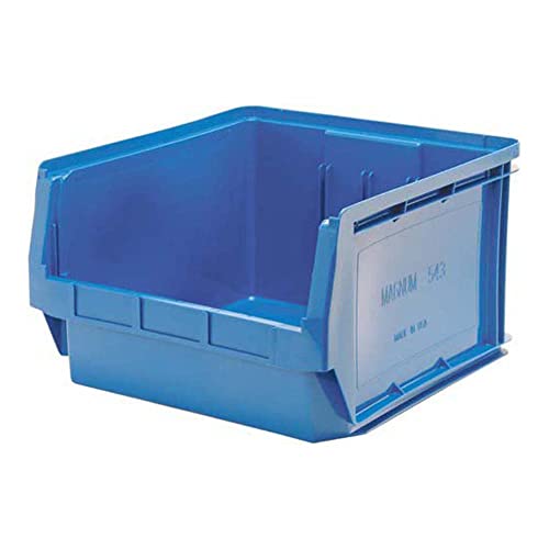 Armazenamento quântico QMS543BL Magnum Bin de armazenamento de plástico pesado, 19-3/4 x 18-3/8 x 11-7/8 , azul