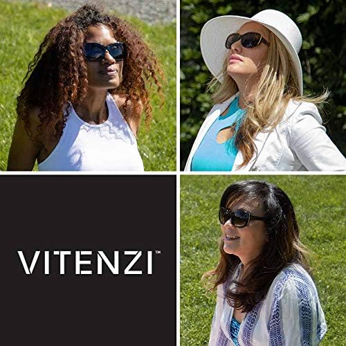 Vitenzi Leitor completo Óculos de sol para mulheres lando óculos de sol com leitores embutidos, Veneza