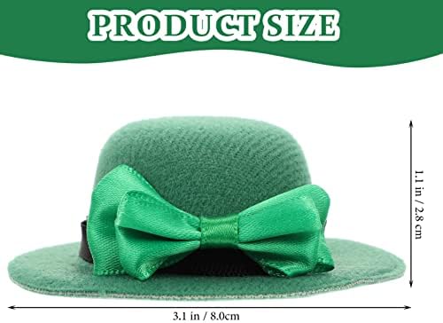PretyZoom 6pcs mini chapéus de tenentes de tenente Patricks Day Bottle Bottle Topper Hats Green Top Hats Mini Patricks
