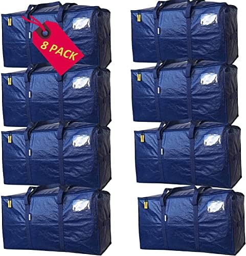Alexhome Easy Moving Bags Pesados, 4 pacotes, sacos de embalagem extra grandes para movimentos, sacos de sutro para movimentos,
