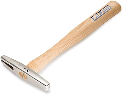 Estwing Certamente Strike Tack Tack Hammer - 5 oz de aço forjado Cabeça com rosto magnético e alça de madeira de Hickory