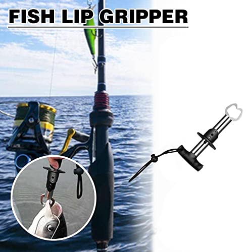 Gripper de lábios de peixe, alça de peixe em forma de aço inoxidável Gripper, suporte profissional de peixe, ferramenta de pesca