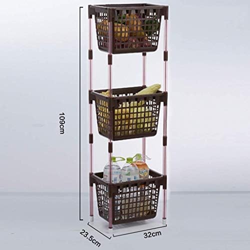 Htllt frutas úteis e rack de vegetais com polia prateleira de cozinha multi-camada de camada de brinquedo para lanches de armazenamento