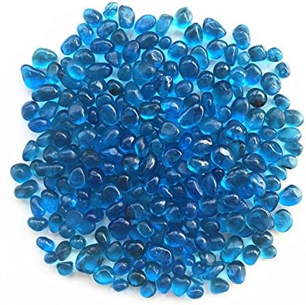 Seewoode AG216 50G 8-12mm k5 mar azul de vidro azul de vidro de cascalho colorido de cristal Buda Buda Aquário Tanque de peixes