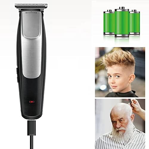 Clippers de cabelo para homens, cabelo elétrico Clipper Kids Men recarregam a máquina de corte recarregável sem fio com fader elétrico