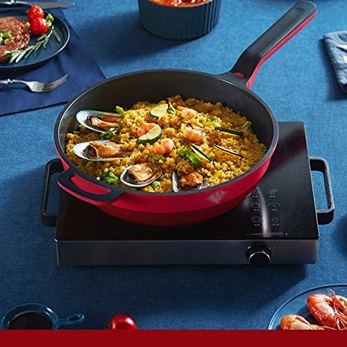 Shypt 30 cm de panela antiaderente wok sem fumaça sem fumaça de óleo não revestido wok pan panela de panela de cozinha