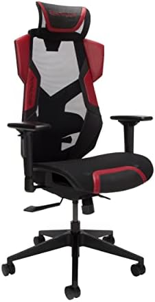 Repawn Flexx Cadeira de jogo Mesh Mesh Ergonomic High Back PC Computador Cadeira de escritório de mesa - Suporte lombar ajustável, slide